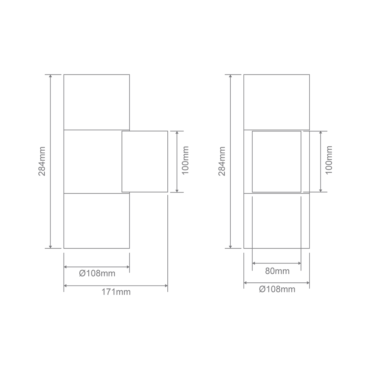 Piper PRO Round Up/Down Wall Light