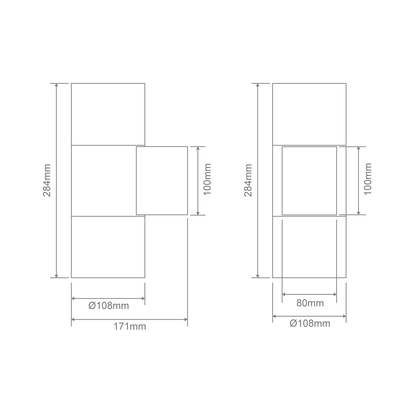 Piper PRO Round Up/Down Wall Light