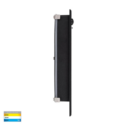 Paso Recessed LED Step Light Black or White with Sensor