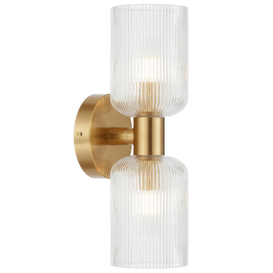 Riven 2 Light Glass Wall Light