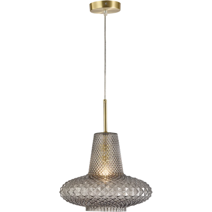 Calibo Sculpt Faceted Cut Glass 1 Light Pendant