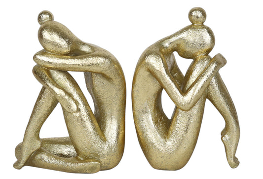 Book Lovers Bookends Gold