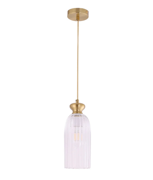 SINO Ellipse Clear Glass Shade Pendant