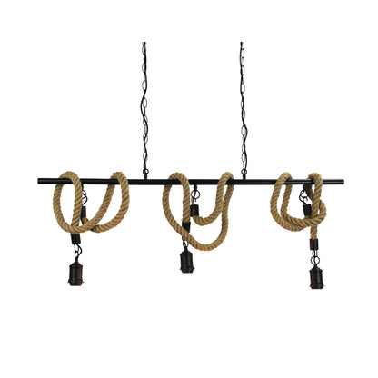Rope 3 Light Pendant