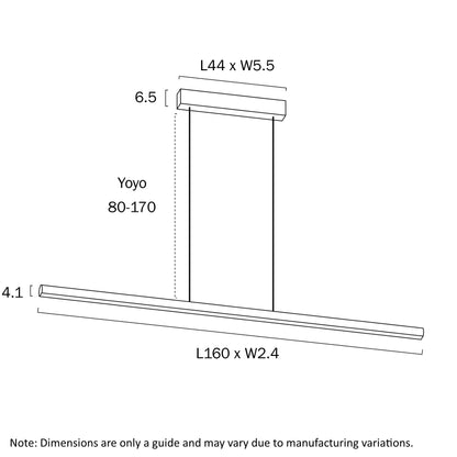 Torben 160 Linear Pendant
