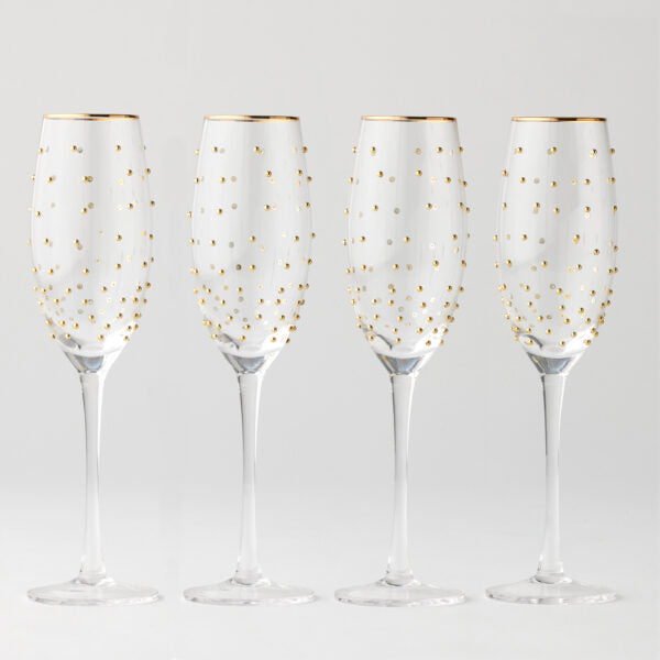 Dotti Champagne Glasses Set of 4 – 250mL