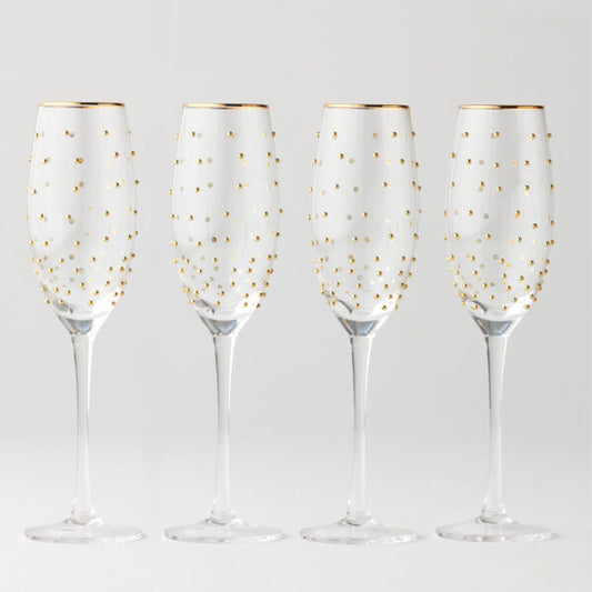 Dotti Champagne Glasses Set of 4 – 250mL