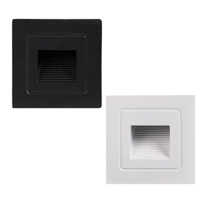 Trin 12v Recessed LED Step Light Square 1w