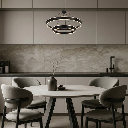 Vantel 2 Tier Pendant Black