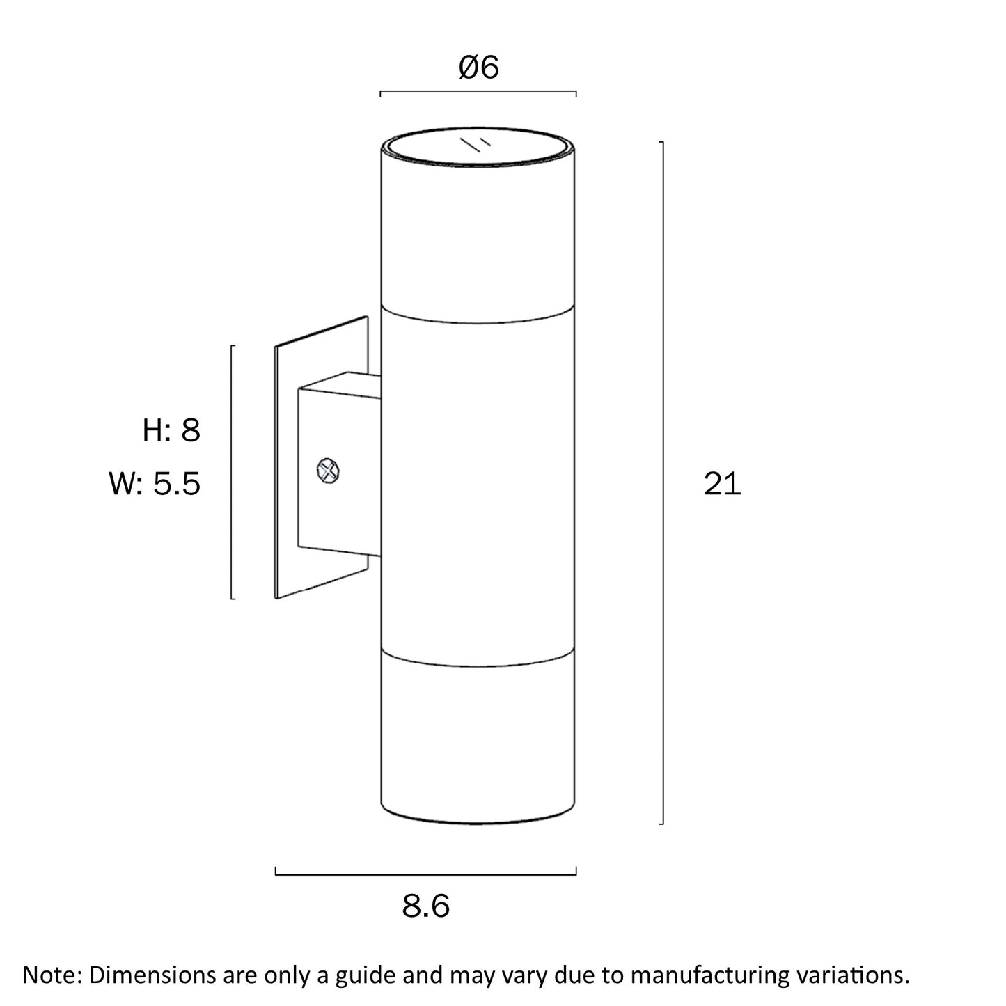 Walsh Cylinder Wall Light