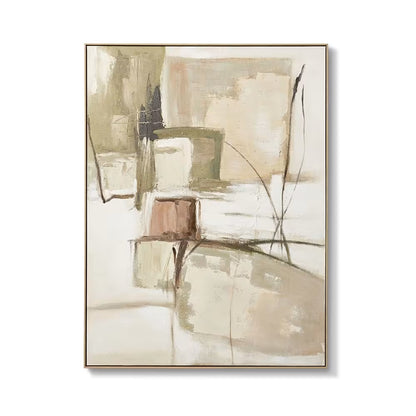 Hiro Hand Painted Wall Art Green