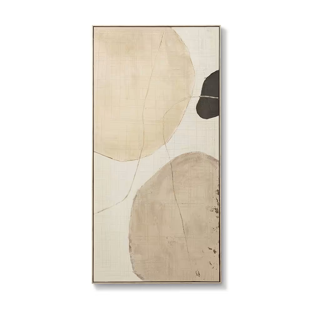 Manabu I Hand Painted Wall Art Brown