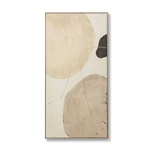 Manabu I Hand Painted Wall Art Brown