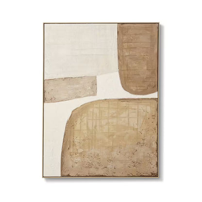 Taiyo I Hand Painted Wall Art Brown