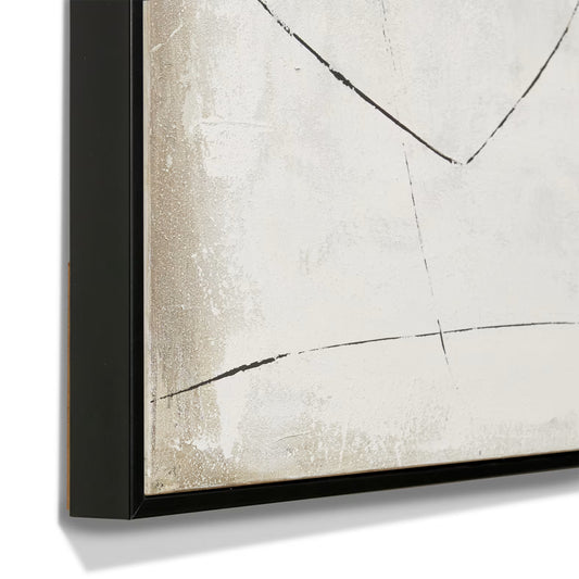 Hamako Hand Painted Wall Art White