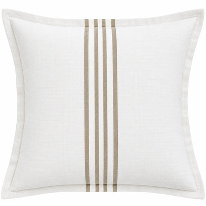 Linen Aura White 50x50 Cushion
