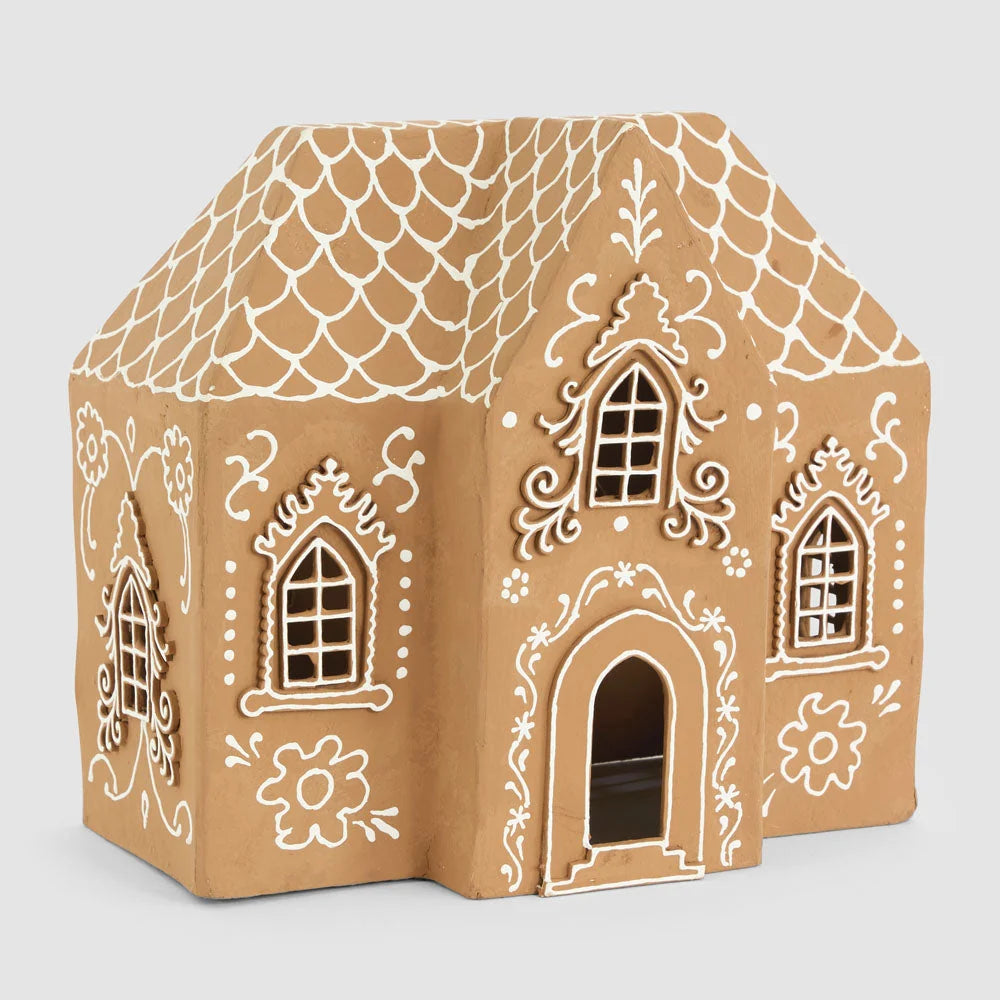 Mache Grand Gingerbread House