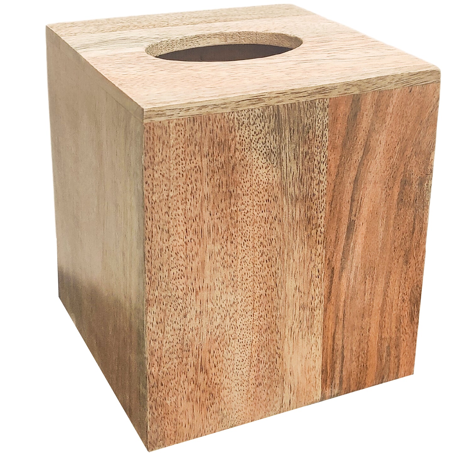 Wooden Bloom Tissue Box Square