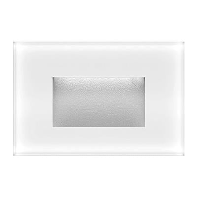 Zone 4 Frosted Glass Rectangle LED Step Light