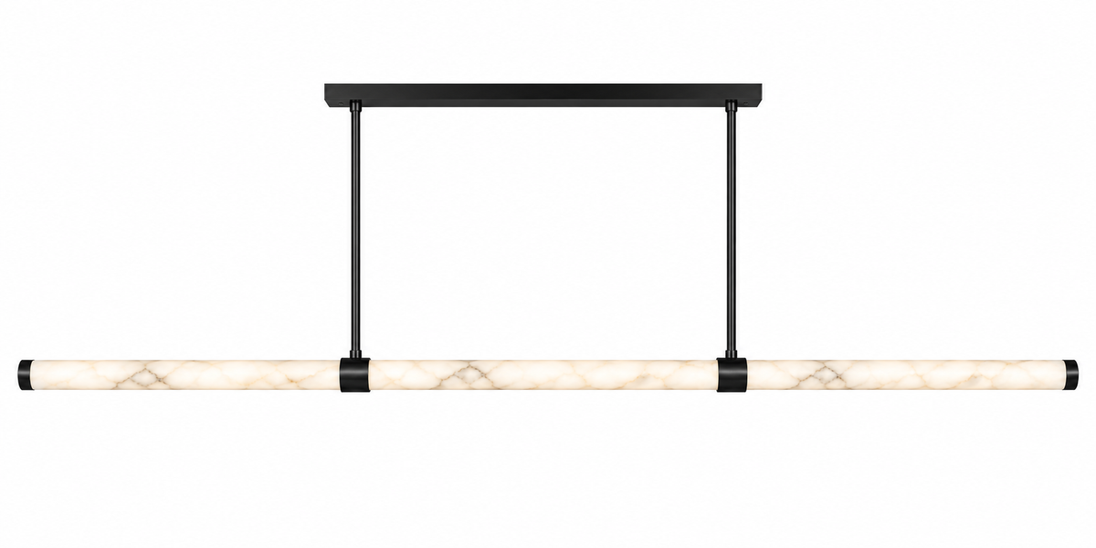 Sofia Spanish Alabaster Stone Bar Pendant 60mm DIA 1500mm