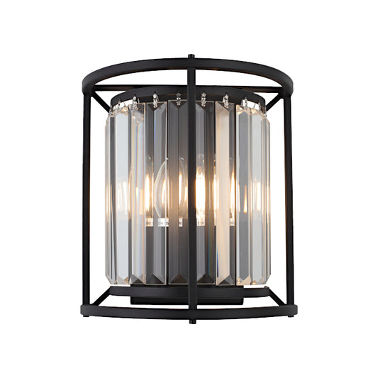 Amelia 2 Light Crystal Wall Light