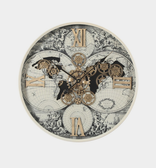 TQ-E191 Round 60cm Magellan Map Wall Clock
