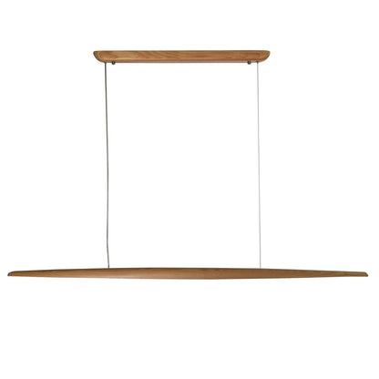 Ash Wood Curved LED Pendant