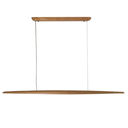 Ash Wood Curved LED Pendant