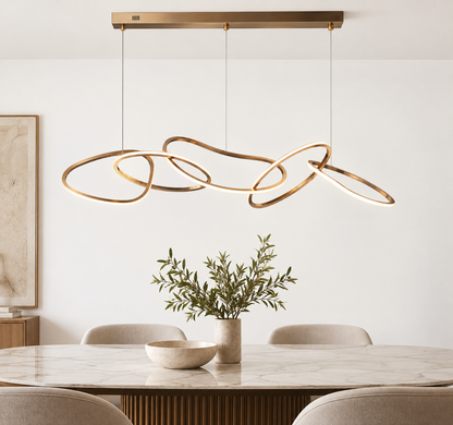 Aurora Gold Pendant Bar Light