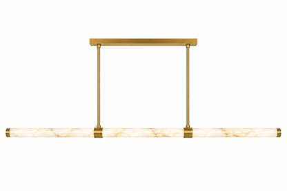 Sofia Spanish Alabaster Stone Bar Pendant 60mm DIA 1500mm