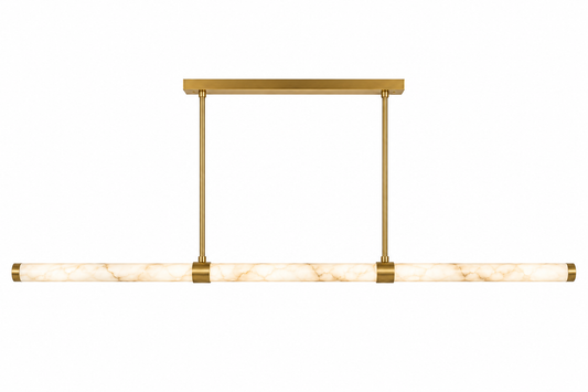Sofia Spanish Alabaster Stone Bar Pendant 60mm DIA 1500mm