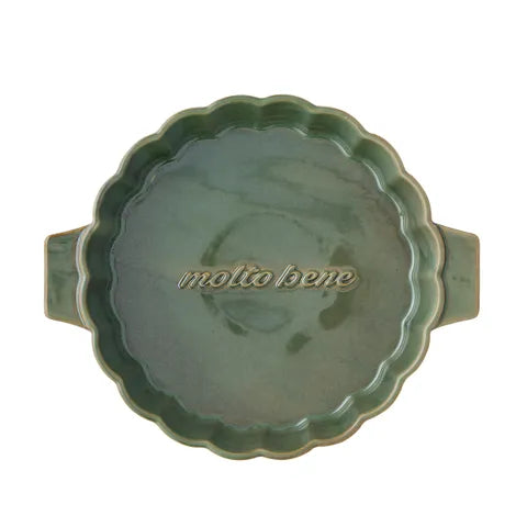 Toscana Ceramic Baker Round Olive