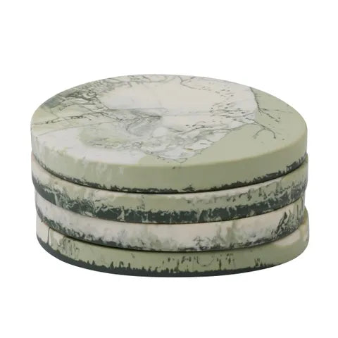 Wesley Set/4 Resin Coasters Sage