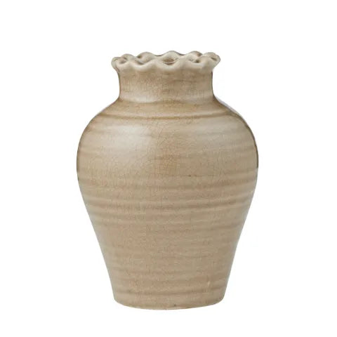 Zaragoza Ceramic Vase Taupe