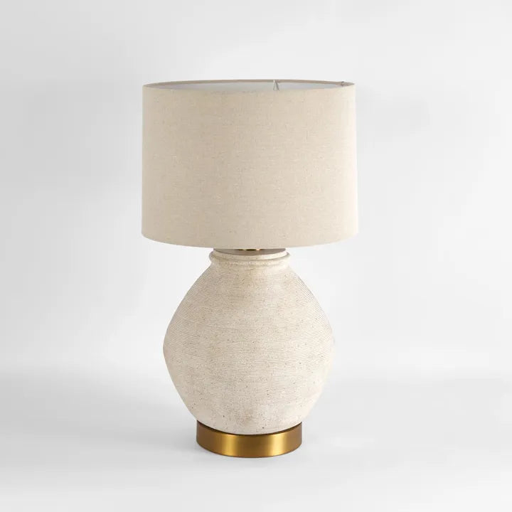 Forbes White Sand Table Lamp EMAC&LAWTON