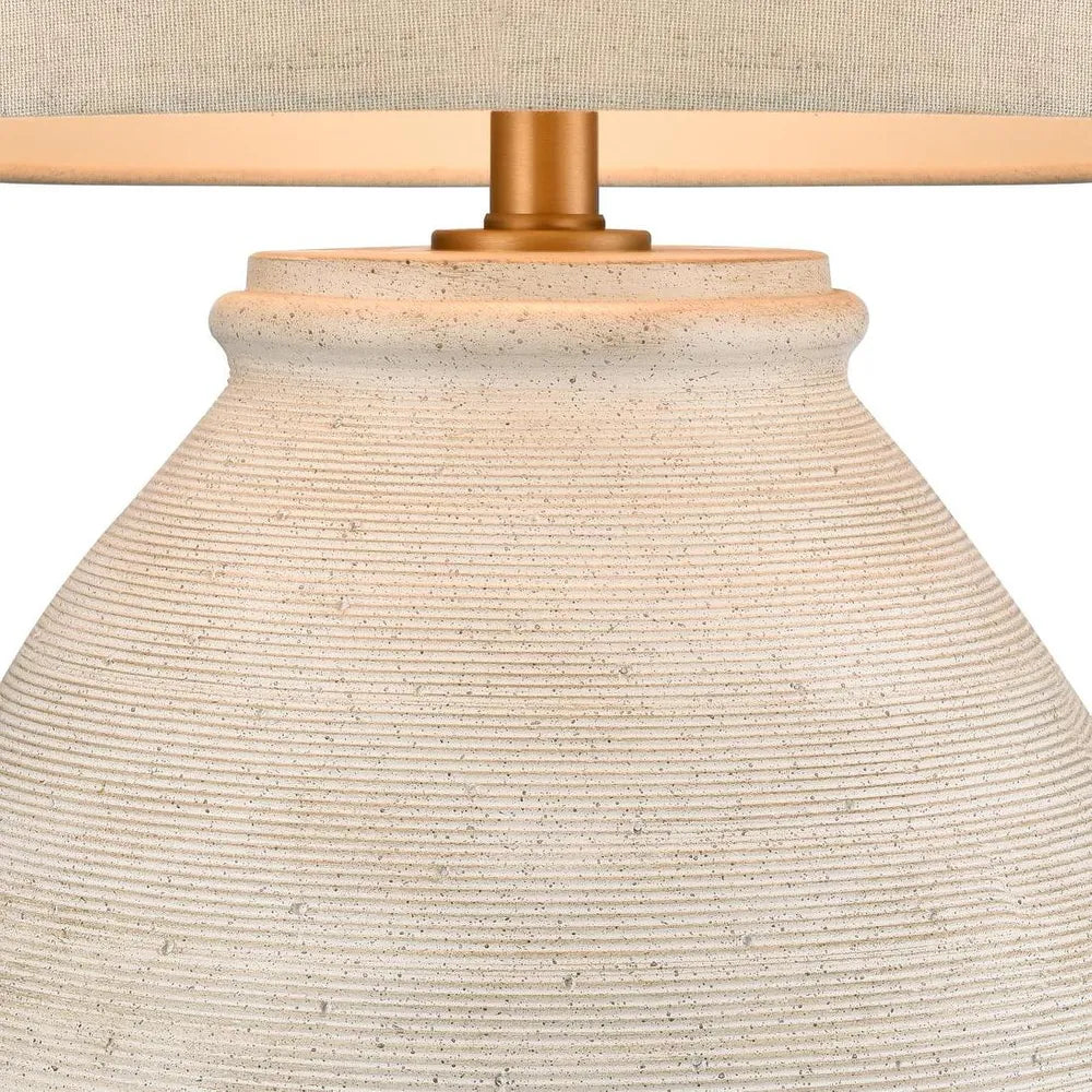 Forbes White Sand Table Lamp EMAC&LAWTON