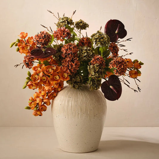 Hydrangea Spray Orange
