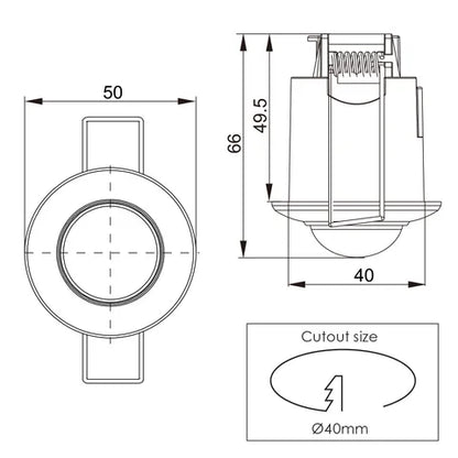 HAWK 360 Recessed Sensor