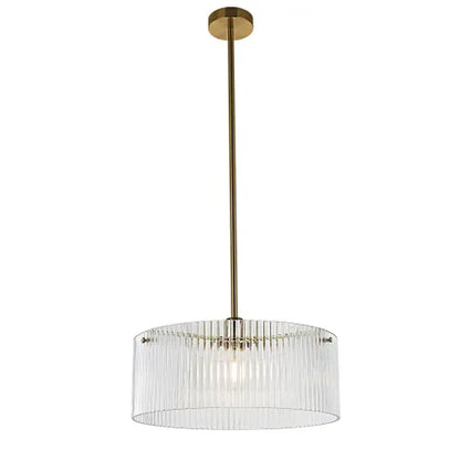 Medici 40cm Round Glass Pendant Gold