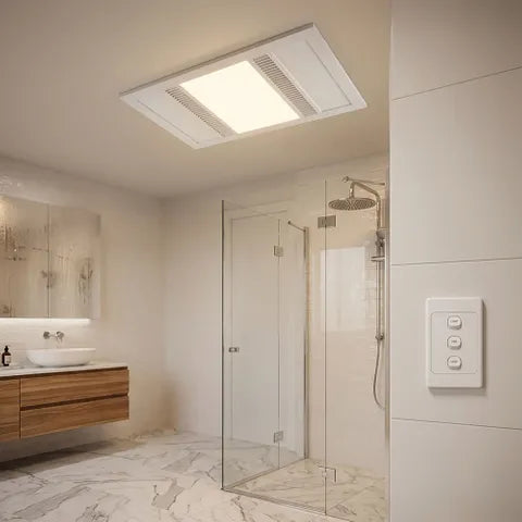 Apex 3in1 Bathroom Heater, Light & Exhaust