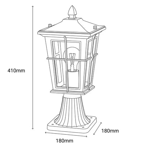 Eden Black Pillar Mount