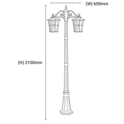 Eden Twin Post Light 2100mm