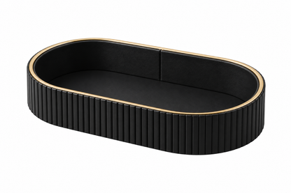Olivia Ribbed Oval Tray