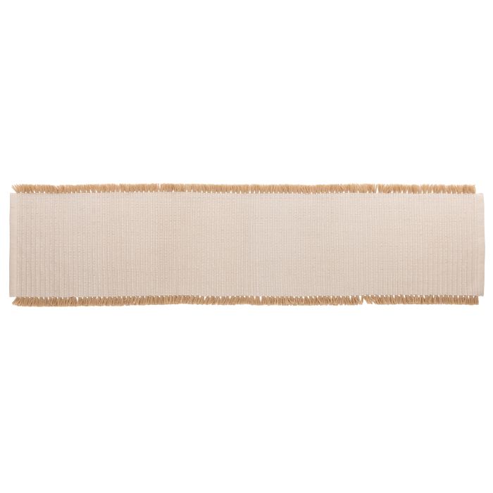 Amalfi Isla Fringe Table Runner Natural