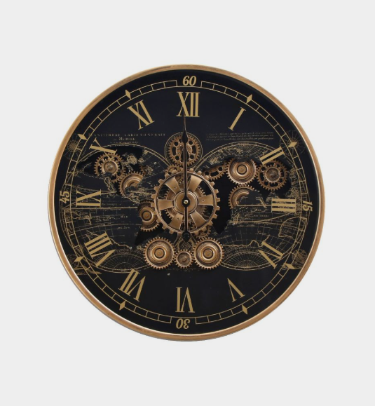 TQ-E104 Round 60cm Vasco Map Wall Clock