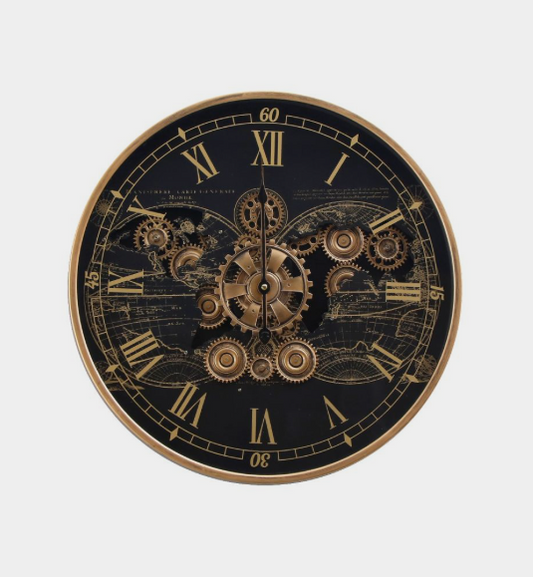 TQ-E104 Round 60cm Vasco Map Wall Clock