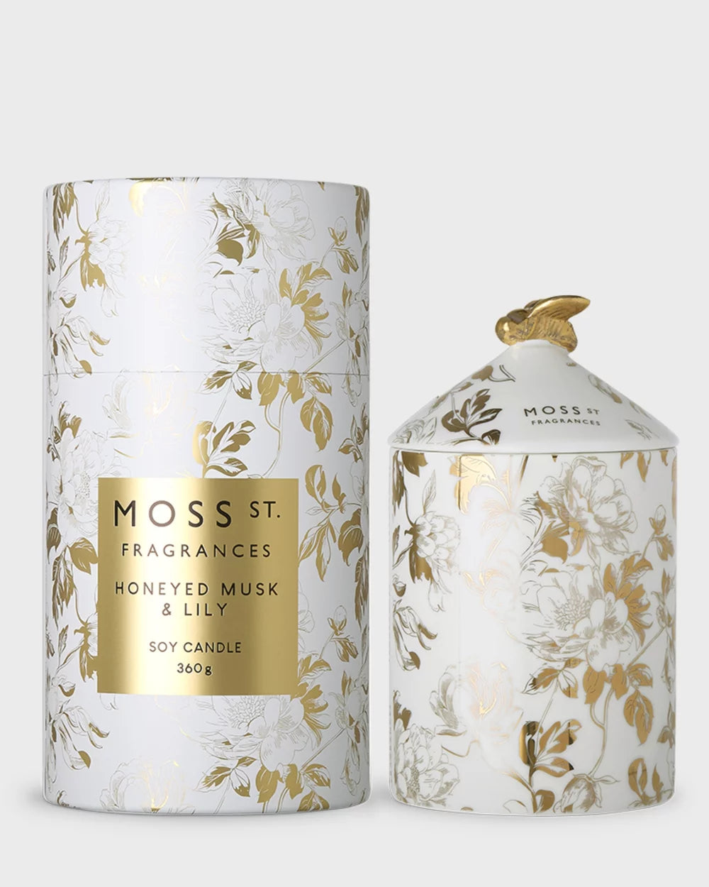 Honeyed Musk & Lily Ceramic Candle 360g