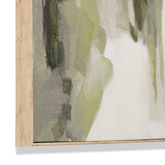 Thando Hand Painted Wall Art Green