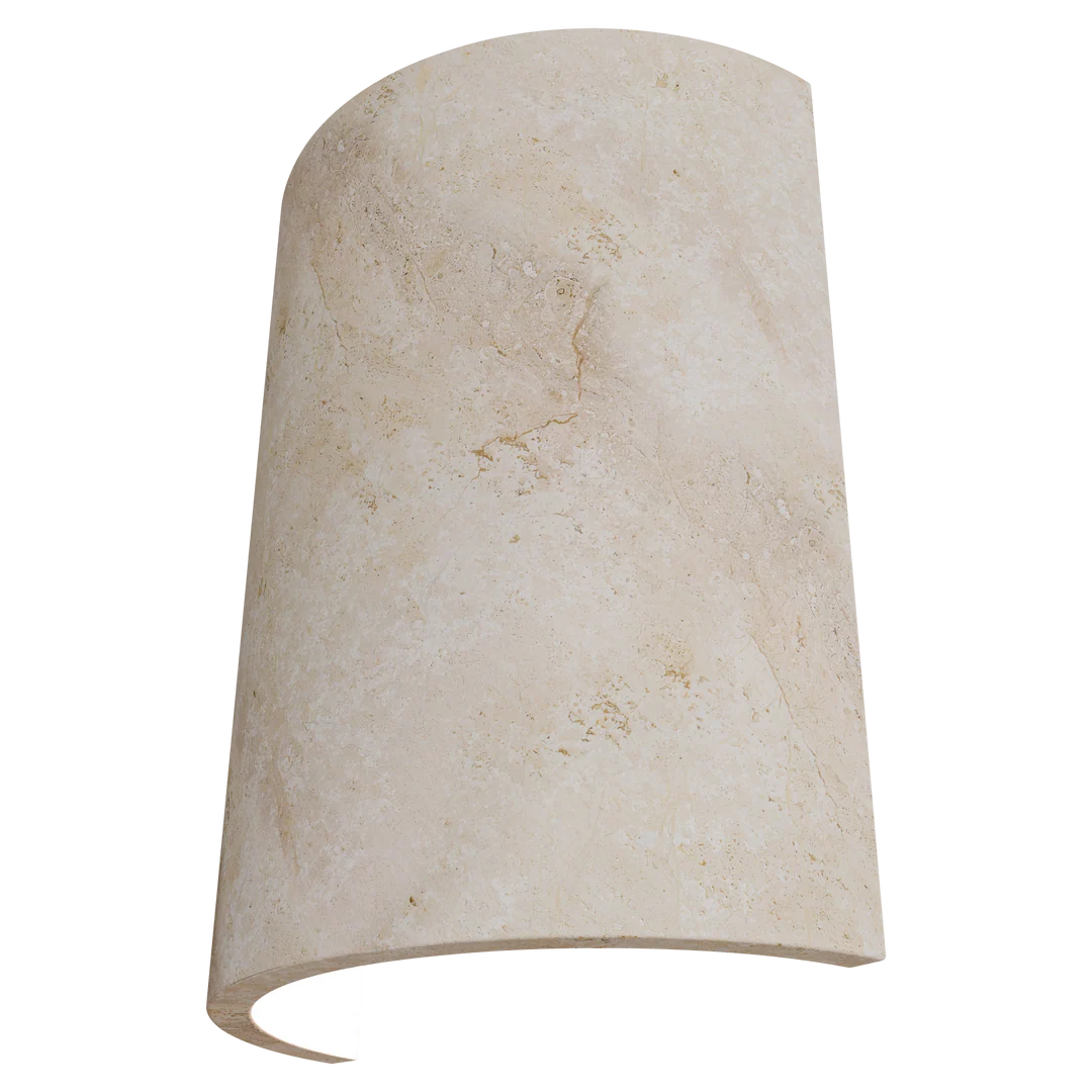 Calibo Inspire Crafted Travertine Up/Down Indoor Wall Light - Beige