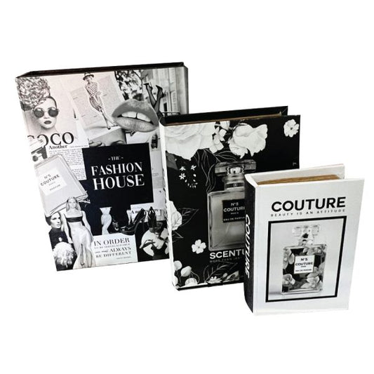 Fashion Magazine Book Boxes SET OF 3